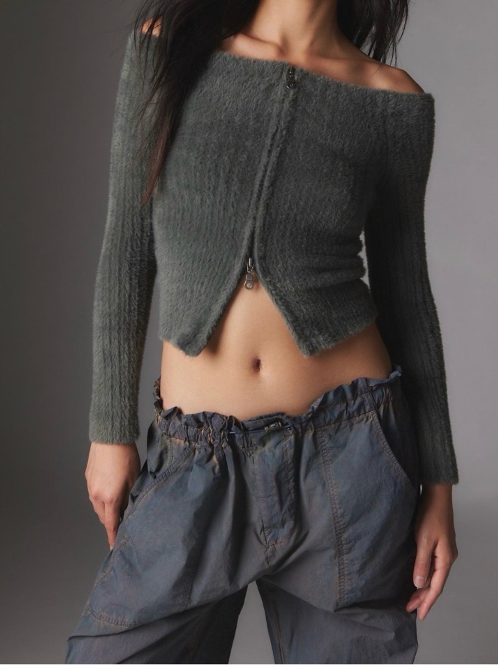 Silence + Noise Fuzzy Cardigan